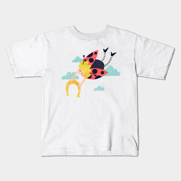 Ladybird Kids T-Shirt by nataliaoro